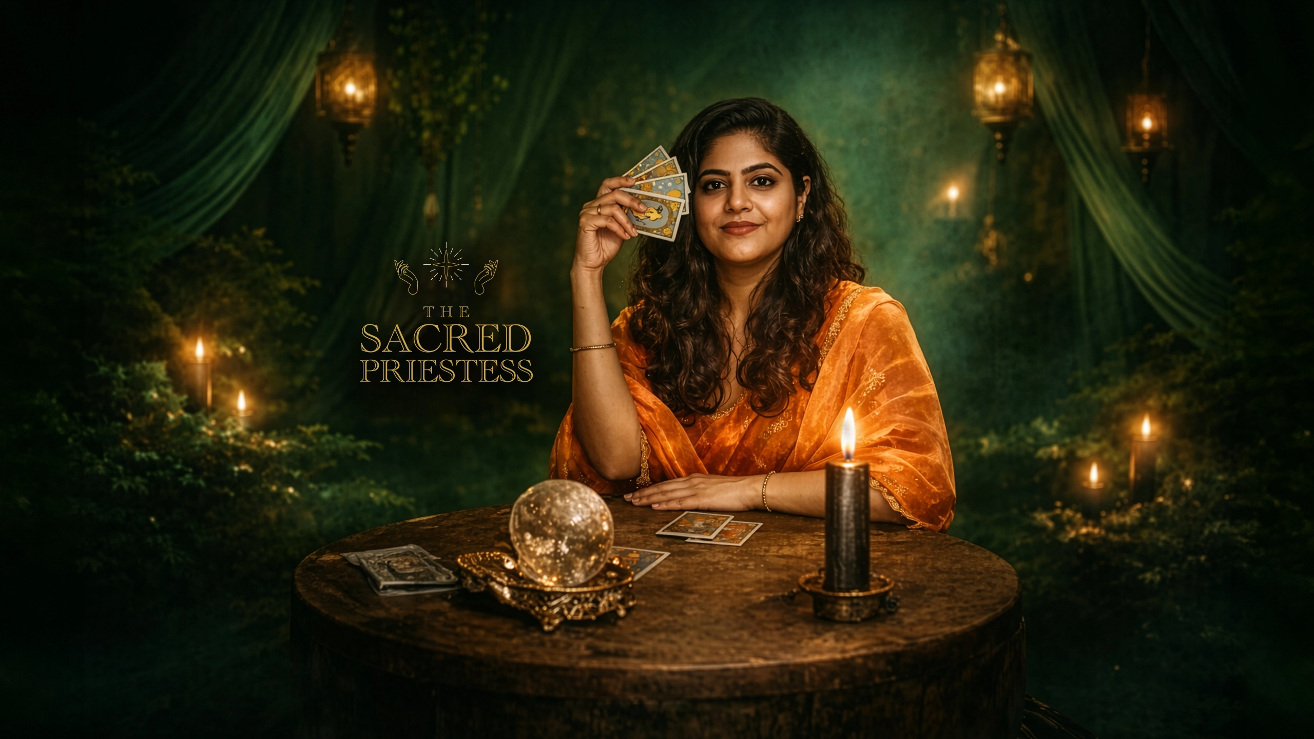 Archaa Chhajer, tarot reader and healer offering tarot readings, healing sessions, animal communication and astrology guidance